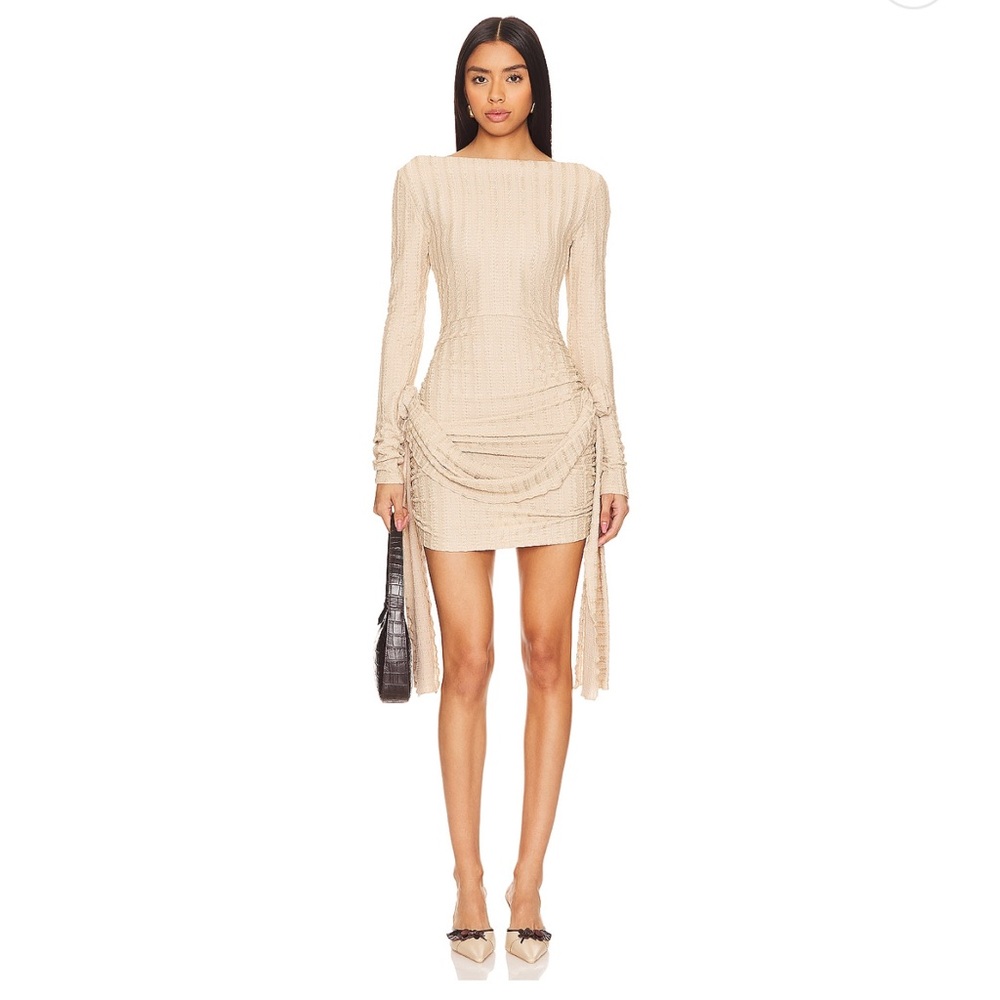 Lioness Beige Glory Mini Dress